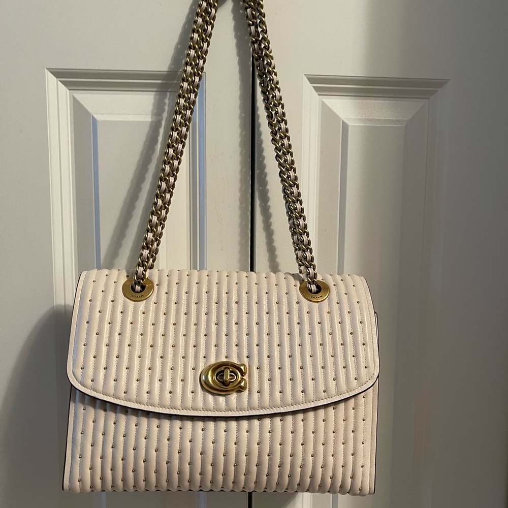 Coach bag selling for 150